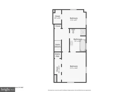 Floorplan - 205 N Aberdeen Ave, Wayne, PA 19087 photo 2 of 2