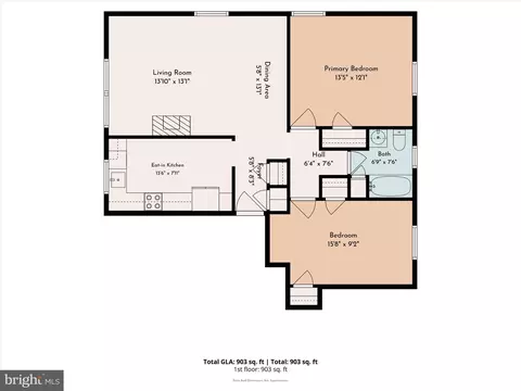 Floorplan - 500 E Lancaster Ave #105C, Wayne, PA 19087 photo 1 of 1