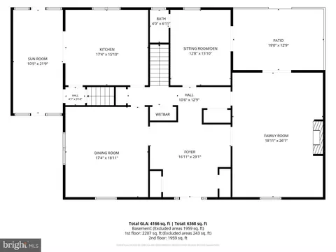 Floorplan - 400 Meadowbrook Ave, Wayne, PA 19087 photo 1 of 4