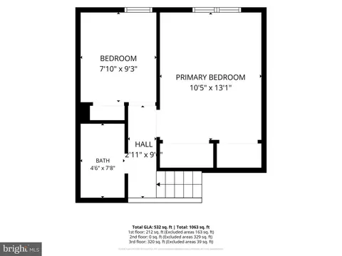 Floorplan - 1402 Cosgrove St, Marcus Hook, PA 19061 photo 1 of 4