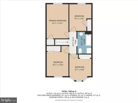Floorplan - 41 Sunshine Rd, Darby, PA 19082 photo 2 of 4