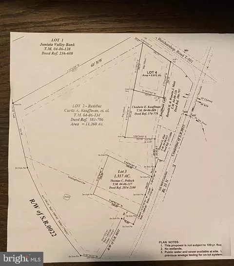 Us Route 22/322 & Rt. 35 Kauffman Lane, Mifflintown, PA 17059