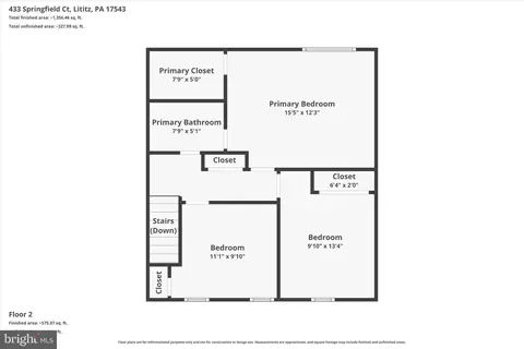 Floorplan - 433 Springfield Ct, Lititz, PA 17543 photo 2 of 3