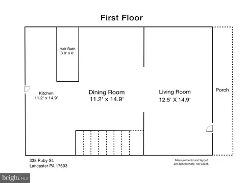 Floorplan - 338 Ruby St, Lancaster, PA 17603 photo 1 of 2