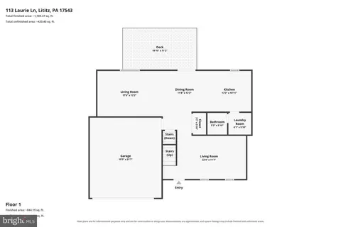Floorplan - 113 Laurie Ln, Lititz, PA 17543 photo 1 of 3