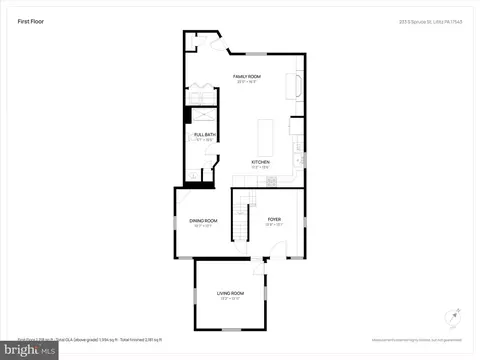 Floorplan - 233 S Spruce St, Lititz, PA 17543 photo 1 of 4