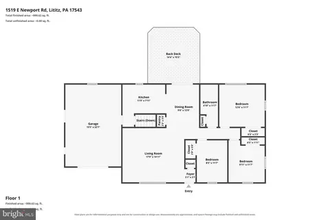 Floorplan - 1519 E Newport Rd, Lititz, PA 17543 photo 1 of 1