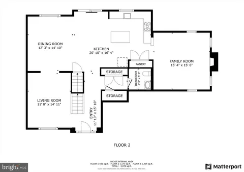 Floorplan - 422 Rices Mill Rd, Wyncote, PA 19095 photo 2 of 3