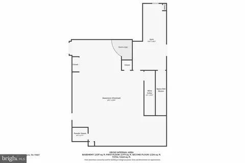 Floorplan - 1053 Whitegate Rd, Wayne, PA 19087 photo 4 of 4