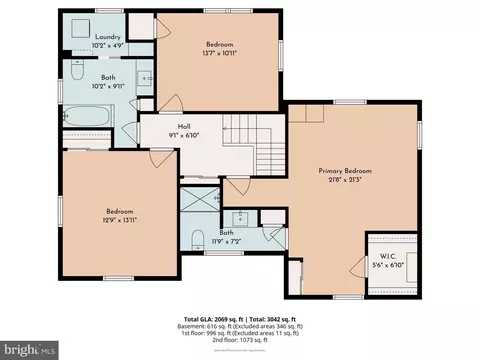 Floorplan - 3 Hansen Ct, Narberth, PA 19072 photo 3 of 4