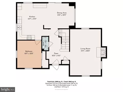 Floorplan - 3 Hansen Ct, Narberth, PA 19072 photo 2 of 4