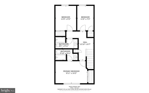 Floorplan - 2002 Bayless Pl, Eagleville, PA 19403 photo 2 of 3