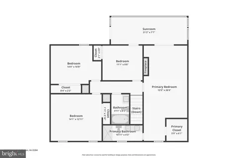 Floorplan - 211 S Barton St, Arlington, VA 22204 photo 2 of 3