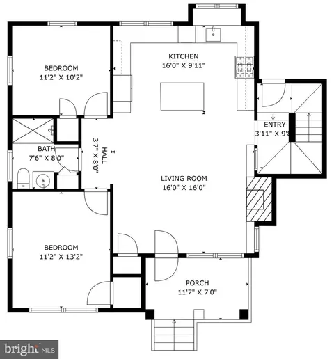 Floorplan - 320 E Monroe Ave, Alexandria, VA 22301 photo 1 of 3