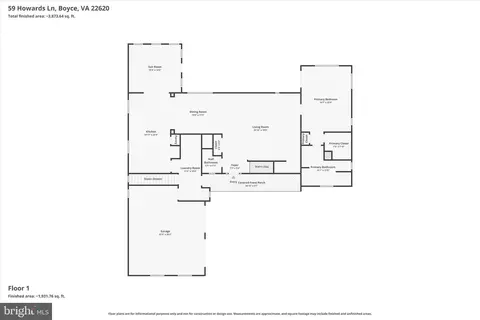 Floorplan - 59 Howards Ln, Boyce, VA 22620 photo 2 of 4
