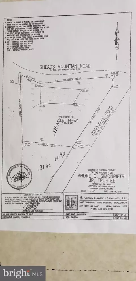 Rixeyville Rd & Sheads Mtn Rd Land, Rixeyville, VA 22737
