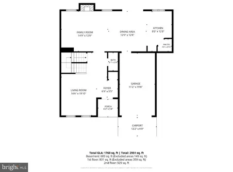 Floorplan - 2043 Cranberry Ln, Culpeper, VA 22701 photo 1 of 4