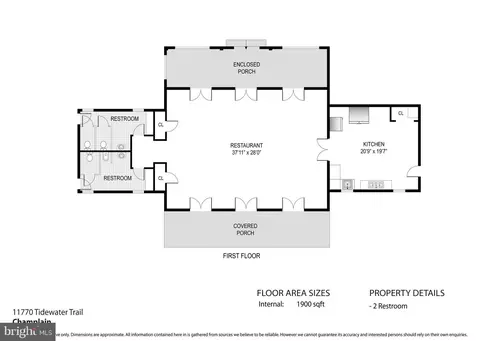 Floorplan - 11770 Tidewater Trl, Champlain, VA 22438 photo 4 of 9