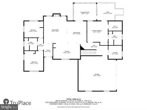 Floorplan - 17585 Brandy Ln, Marshall, VA 20115 photo 2 of 3