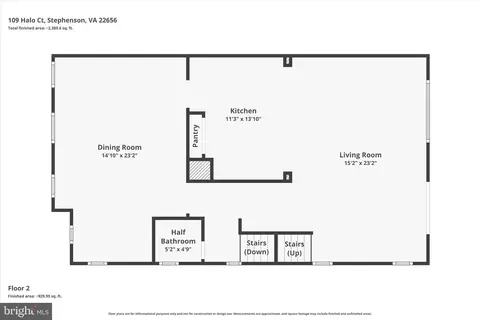 Floorplan - 109 Halo Ct, Stephenson, VA 22656 photo 2 of 4