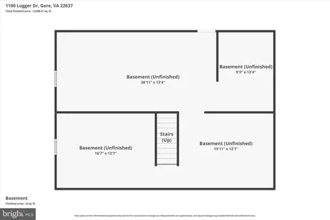 Floorplan - 1100 Logger Dr, Gore, VA 22637 photo 2 of 4