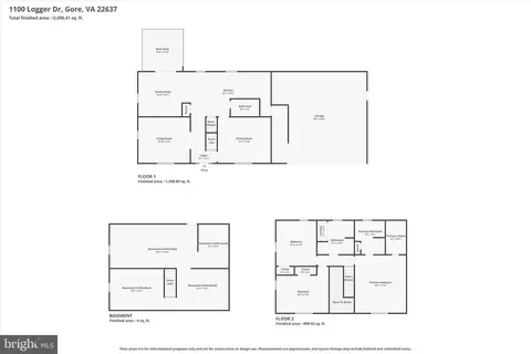 Floorplan - 1100 Logger Dr, Gore, VA 22637 photo 1 of 4