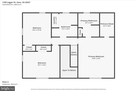 Floorplan - 1100 Logger Dr, Gore, VA 22637 photo 4 of 4