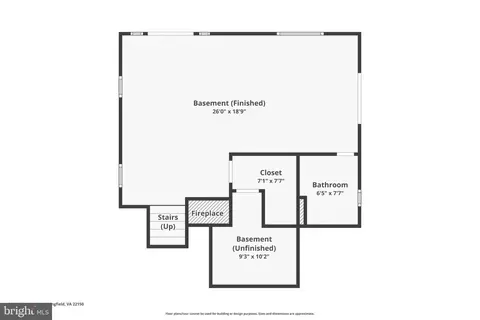 Floorplan - 6612 Ridgeway Dr, Springfield, VA 22150 photo 3 of 7