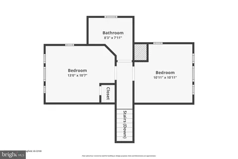 Floorplan - 6612 Ridgeway Dr, Springfield, VA 22150 photo 2 of 7
