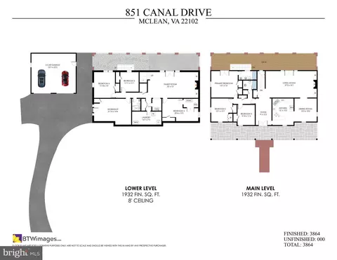 Floorplan - 851 Canal Dr, Mclean, VA 22102 photo 1 of 3
