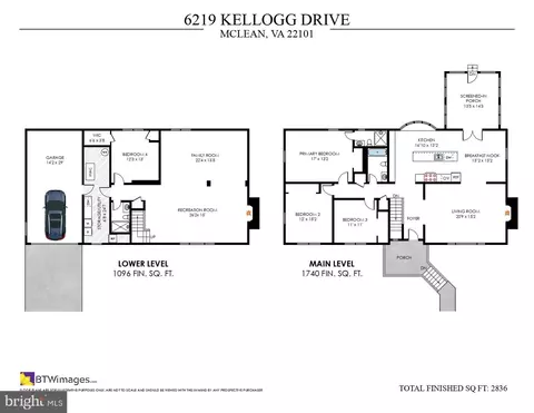 Floorplan - 6219 Kellogg Dr, Mclean, VA 22101 photo 1 of 1