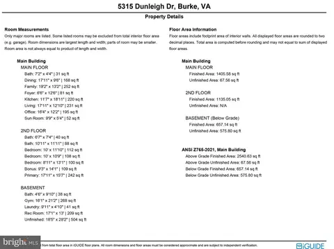 Floorplan - 5315 Dunleigh Dr, Burke, VA 22015 photo 5 of 6