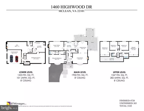 Floorplan - 1460 Highwood Dr, Mclean, VA 22101 photo 4 of 4