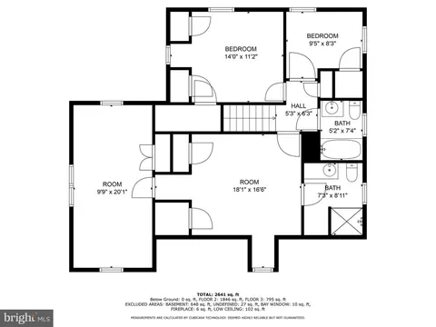 Floorplan - 644 Walker Rd, Great Falls, VA 22066 photo 2 of 3