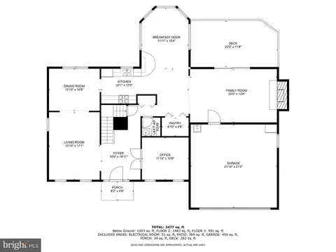 Floorplan - 6215 Winnepeg Dr, Burke, VA 22015 photo 2 of 4