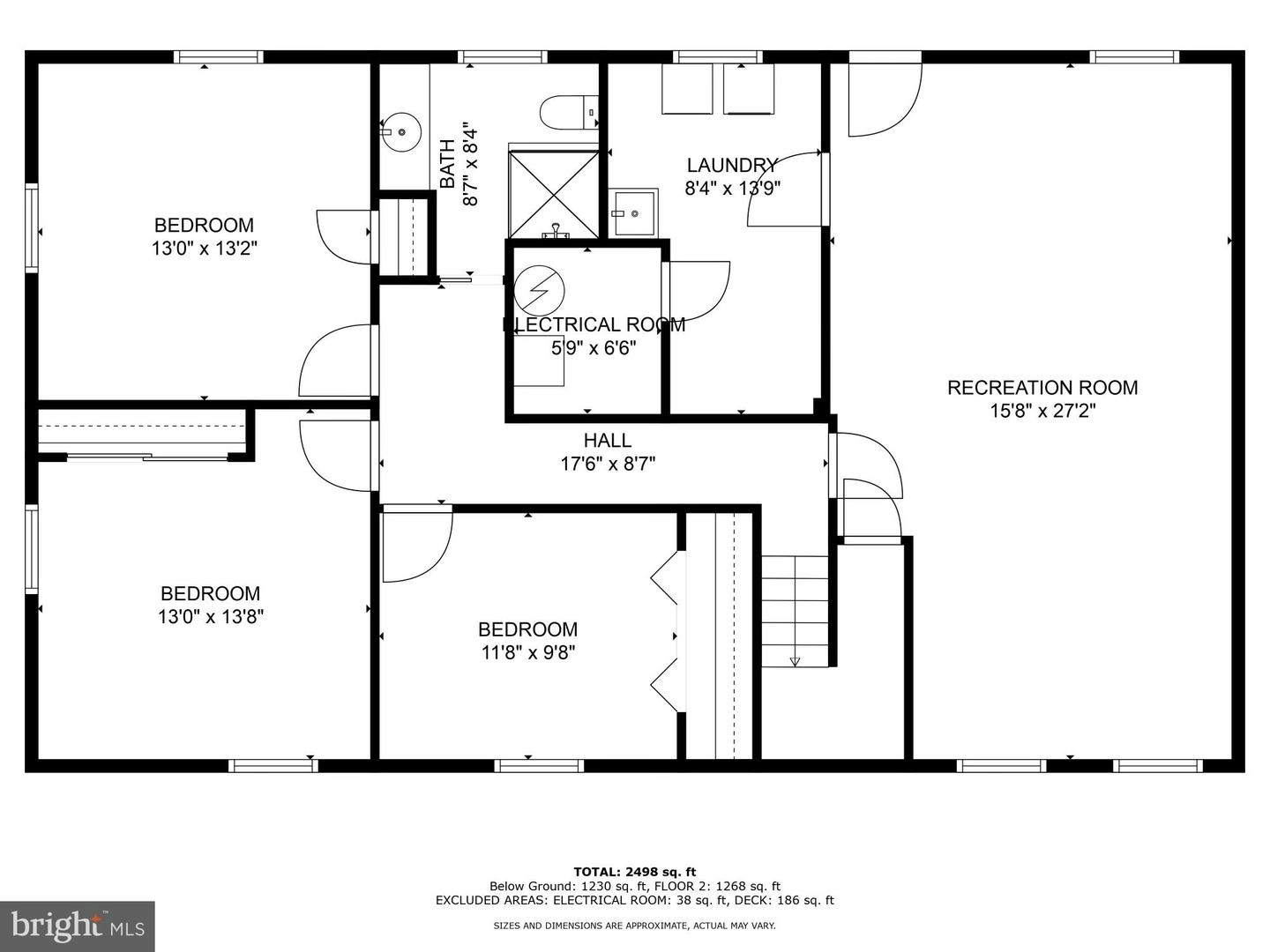 Floorplan - 8713 Kerry Ln, Springfield, VA 22152 photo 1 of 2