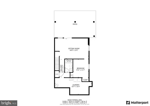 Floorplan - 2034 Chadds Ford Dr, Reston, VA 20191 photo 2 of 2
