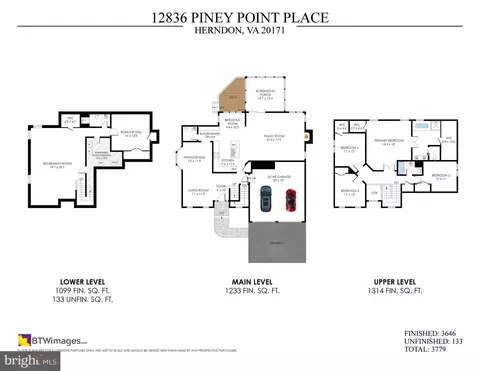 Floorplan - 12836 Piney Point Pl, Herndon, VA 20171 photo 1 of 4