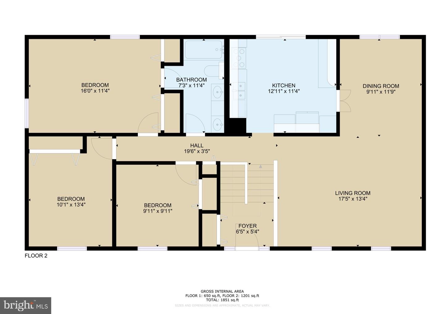 Floorplan - 8807 Hayload Ct, Springfield, VA 22153 photo 2 of 3