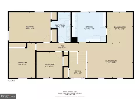 Floorplan - 8807 Hayload Ct, Springfield, VA 22153 photo 2 of 3