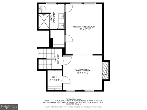 Floorplan - 1848 Foxstone Dr, Vienna, VA 22182 photo 2 of 5