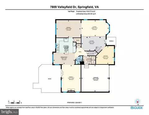 Floorplan - 7809 Valleyfield Dr, Springfield, VA 22153 photo 2 of 4