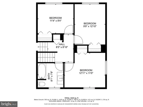 Floorplan - 9608 Braddock Rd, Fairfax, VA 22032 photo 3 of 6