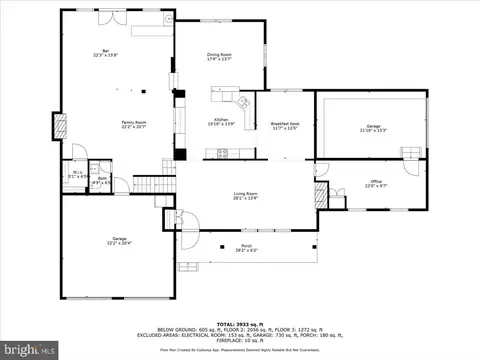 Floorplan - 933 Ridge Dr, Mclean, VA 22101 photo 1 of 4