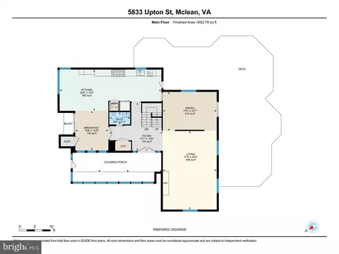 Floorplan - 5833 Upton St, Mclean, VA 22101 photo 1 of 3