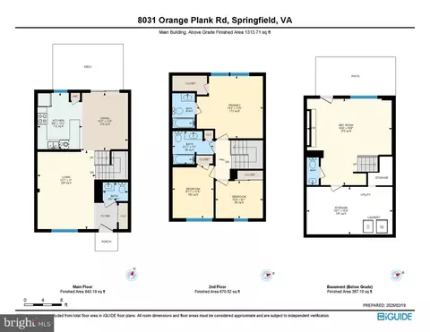 Floorplan - 8031 Orange Plank Rd, Springfield, VA 22153 photo 1 of 4