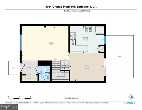 Floorplan - 8031 Orange Plank Rd, Springfield, VA 22153 photo 2 of 4