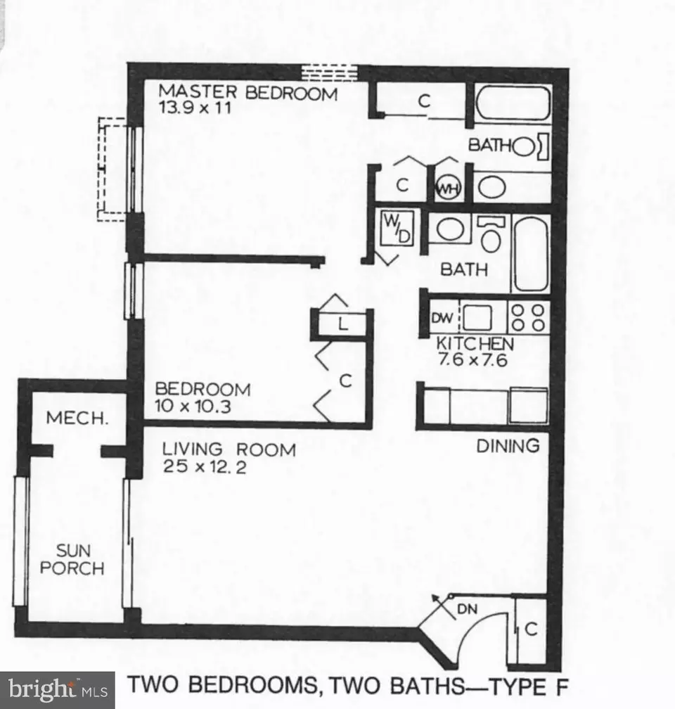 Floorplan - 5918 Cove Landing Rd #201, Burke, VA 22015 photo 1 of 1
