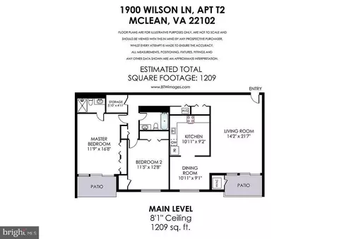 Floorplan - 1900 Wilson Ln #T2, Mclean, VA 22102 photo 1 of 2