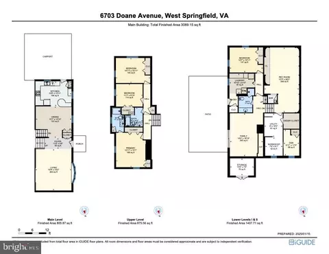 Floorplan - 6703 Doane Ave, Springfield, VA 22152 photo 4 of 4